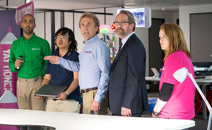 A scene from Back in Very Small Business
